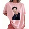 2026 Hot Sale Kim Moo Yeol K-drama Fans Gift T-shirt Korean Actor Aesthetic Finger Heart Print Cotton Casual T-shirt