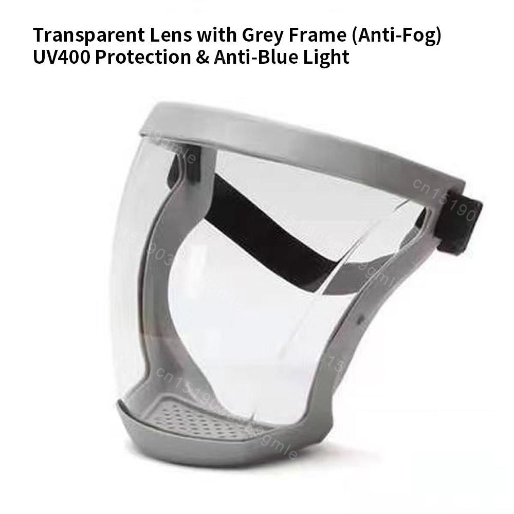 Anti Fog Protect Dust and Splash Mask Full-Face Transparent Protection Mask with Adjustable Buckle Reusable and Heat Resistance