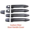 Car Accessories Gloss Black Carbon Door Handle Cover Trim Paste Style For Lexus GX470 2003 2004 2005 2006 2007 2008 2009