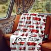 Personalized Fire Truck Design For Name Customization Blanketcustomize Your Name Lightweight Comfortable And Stylish Blanket For Travel Bed Home Chair