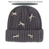 Cold-proof Bow Knitted Hat Korean Style Bow Winter Hat Warm Pullover Hat  Autumn