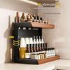 Used Multi-layer Kitchen Countertop Seasoning Rack for Bottles, Jars, Oil, Salt, Soy Sauce, and Vinegar.
