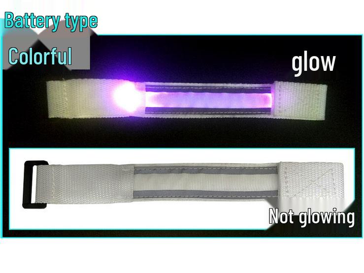 LED Reflective Flashing Wristband for Running, Cycling, Mountaineering - Custom Logo Available
