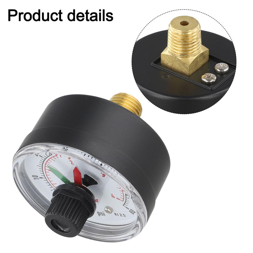 ECX2712B1 Axial Pressure Gauge for Pool Filters Essential for Pool Management