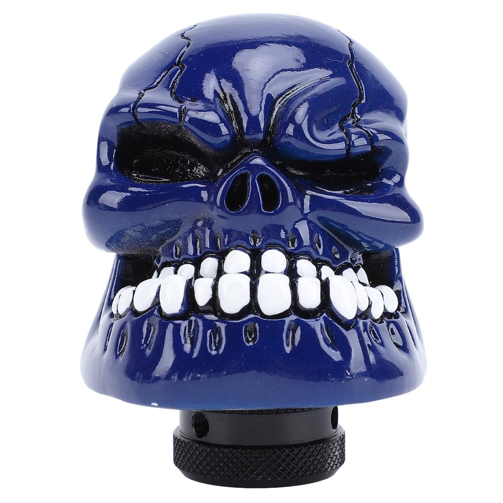 Totenkopf Schaltknäufe Harz Bequemer Griff Samurai Totenkopf Schalthebelknauf mit 3 Adaptern für die meisten
