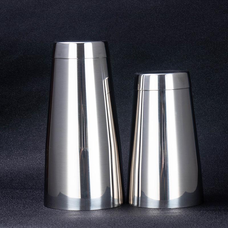 American-Style 304 Stainless Steel Boston Cocktail Shaker with Base