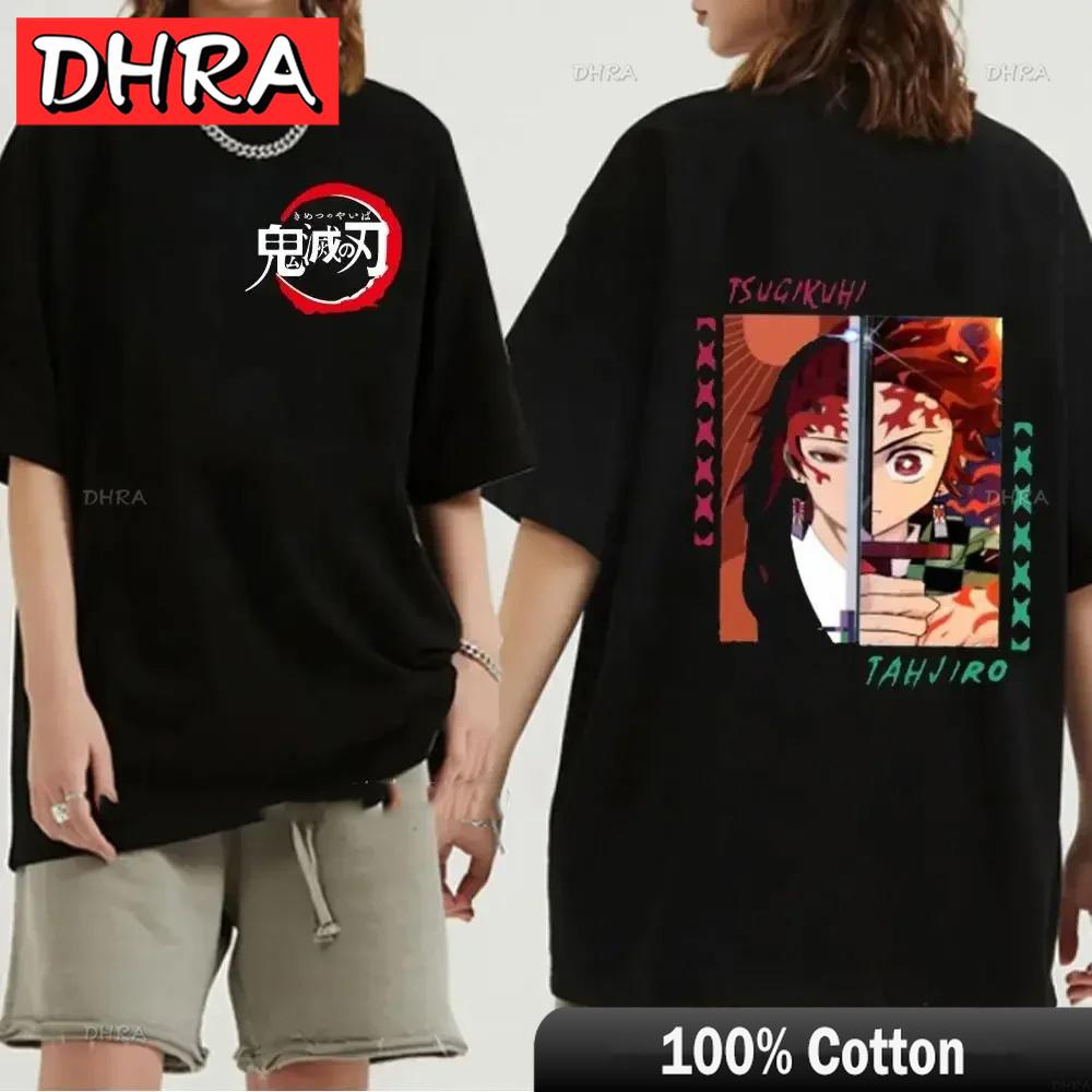 Japanese Anime Demon Slayer Graphic Zenitsu Shinobu TShirt Fashion Tanjiro Inosuke Zenitsu Womens T Shirt Men Tees Nezuko Tops