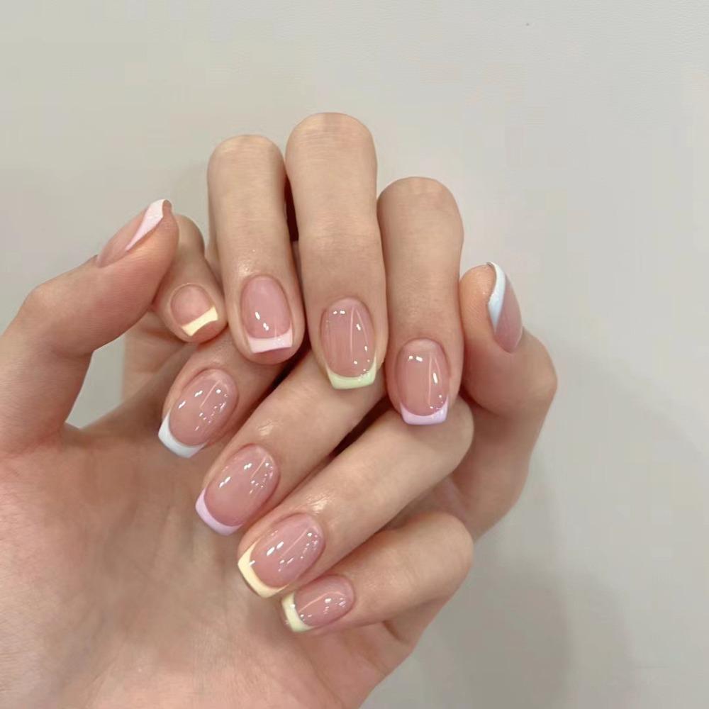 Frühling und Sommer Wind Tragen Nagel Reiner Wunsch Nagelpflaster Aufhellend Abnehmbares Nagelstück Langes und kurzes Nagelstück Fertigprodukt