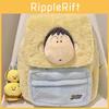 Crayon Shinchan Cartoon Plush Backpack For Students With Storage And Comfortable Shoulder Straps