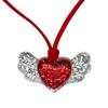 OTHER-worldly Heart Wings Pendant Necklace [Red]
