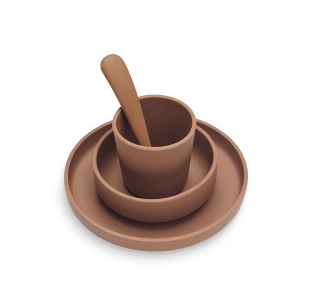 

Набор детской посуды Jollein карамель, 4 шт (705-007-00092)