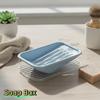 Convenient Double-Layer Soap Box Slanted Drainage Waterproof Soap Case Thickened Plastic Soap Dish Bathroom