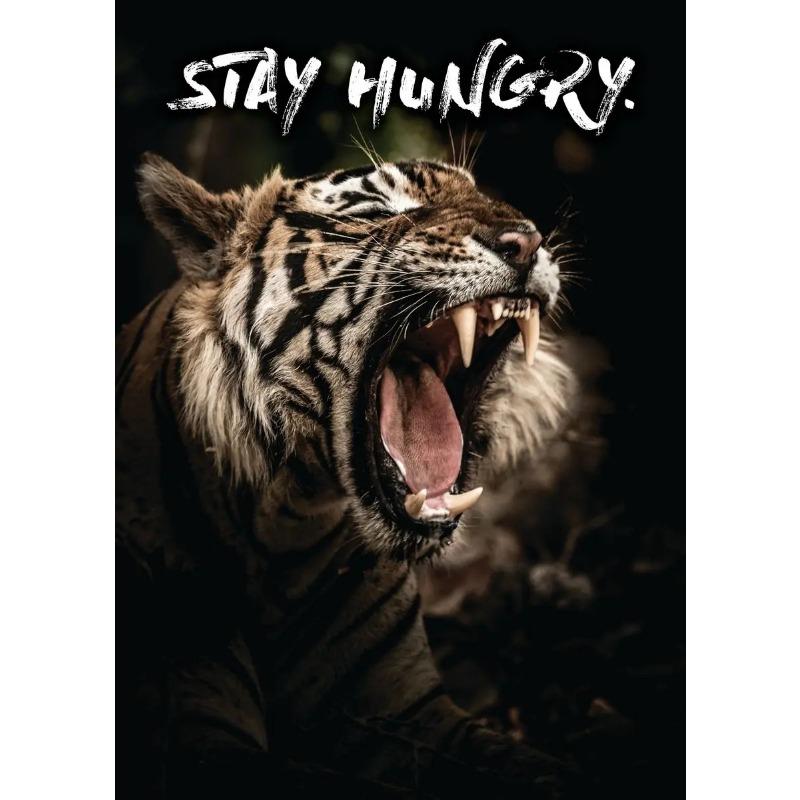 Mindset Is Everything Lion Eagle Wolf Cat Tiger HD Pictures Poster Inspirational Quotes Canvas Painting Wall Art Room Home Decor