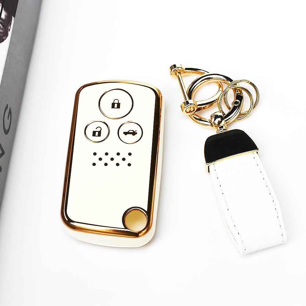 2/3 Buttons Tpu Car Key Cover Case Shell Fob Holder Bag Protector For Honda Accord Civic Crv Fit 2006 -  Accessories