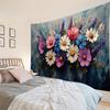 Retro Aesthetic Dreamy Flower Oil Painting Tapestry Wall Decor Suitable for Bedrooms Living Rooms Home Decor Artwork