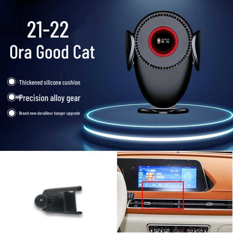 Black Cat Gravity Car Phone Holder – Air Vent Mount Support