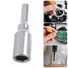 Transducer Adapter 1/4inch Hex 6.35mm To 4mm Magnetic Adapter Sleeve Socket For Screwdriver Drill Bit Electronic