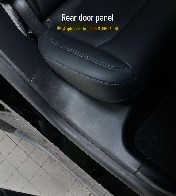 Tesla Model Y Einstiegsleisten & Innenraum-Modifikationen: Willkommen Pedal- und Hinterradschutzblech-Montage
