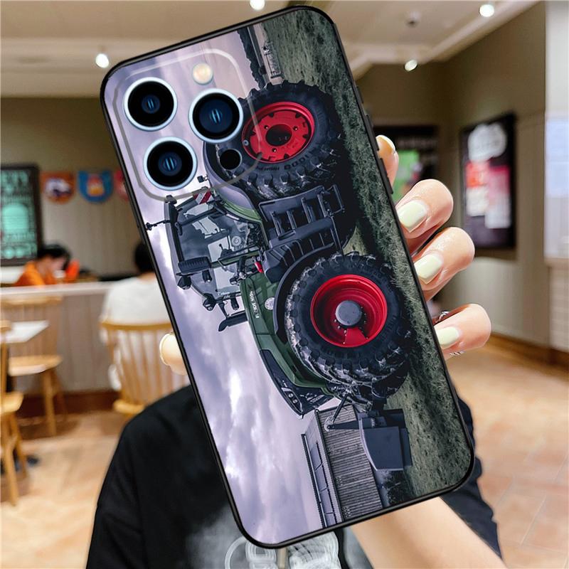 Tractor Car Case For iPhone 17 16 14 13 12 11 15 Pro Max Mini Plus 16e 17 Air Bumper Cover Accessories