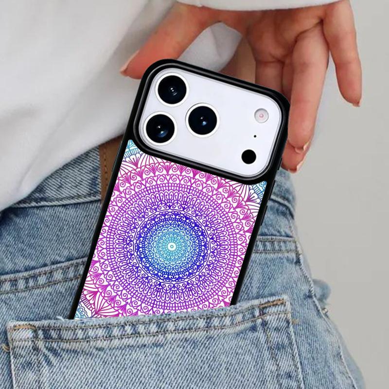 Mandala Mandala Phone Case for iPhone 17ProMax 12 13 14 15 16e 17 Pro Max Plus Air Cover