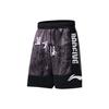 Li-Ning Sports Basketball Series Letter Graphic Loose Casual Shorts Men Bottoms Black Gray AAPS135-1