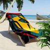 Bold armored knight strength Print beach towel, quick drying, suitable for travel, outdoor sports, jogging, the beach and swimming, gift