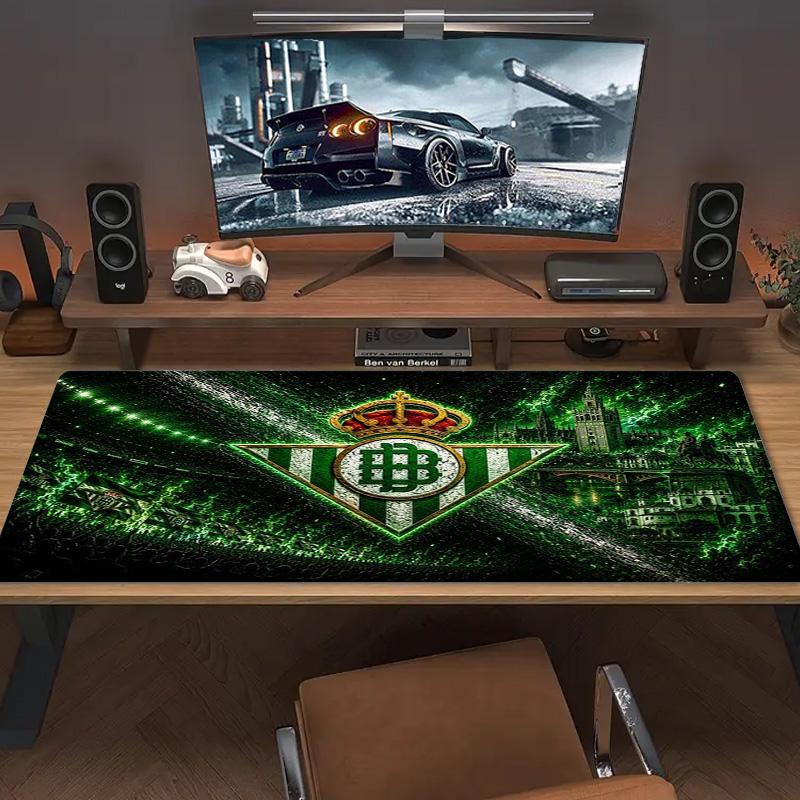 Real Betis stone Color Mouse Pad Large Gaming Table Cushion Non-slip Laptop Tablet Big Mousepad XXL Mat Mini PC Playmat With Lock edge