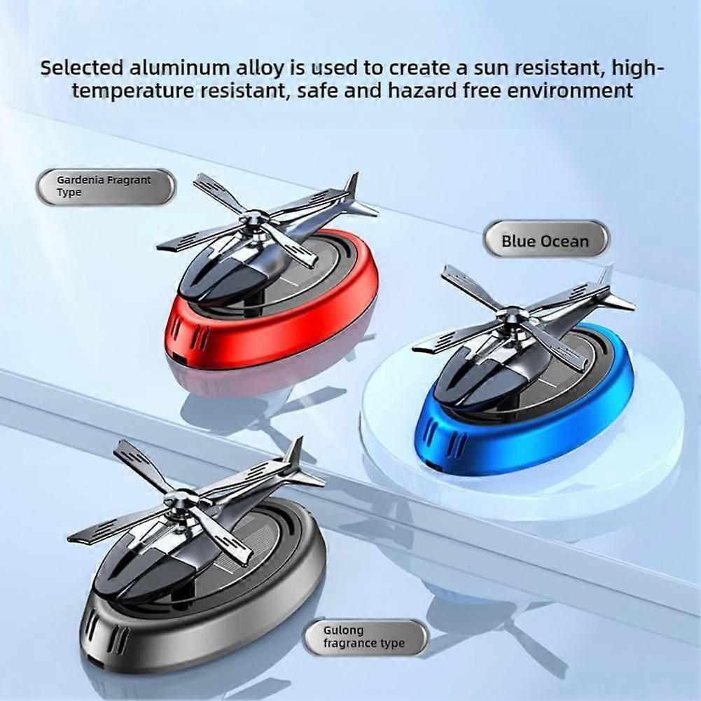 Car Air Freshener, Airplane Ornaments, Solar-Powered Rotatable Airplane