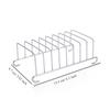 1/2/3 PCs Stainless Steel Toast Rack 8-Slot Bread Holder Air Fryer Accessories Food Display Tool for Kitchen