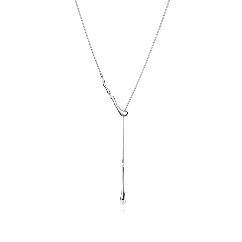Arsis Flowing Water Drop Sweater Necklace