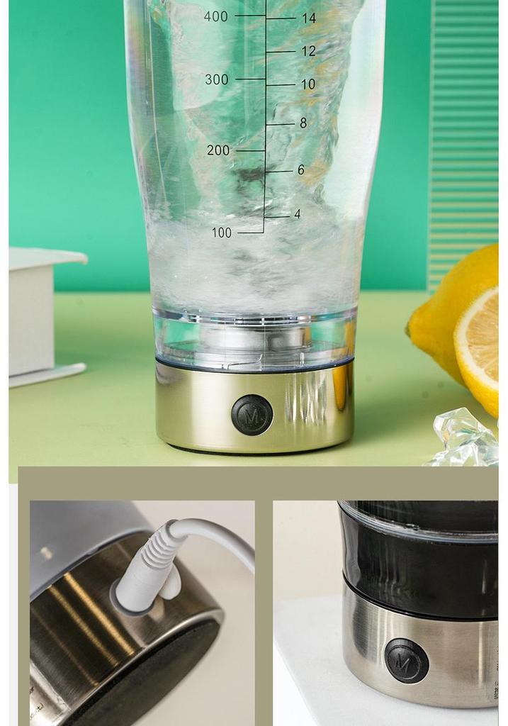Rechargeable Electric Protein Shaker Cup – Fully Automatic with Custom Logo Options for Fitness Enthusiasts