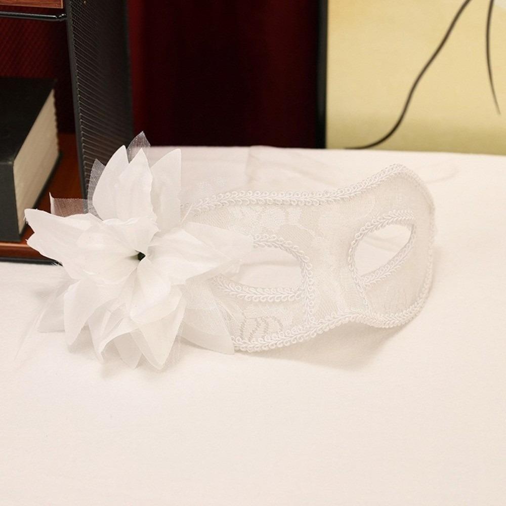 Multicolor Feather Mask Flower Masquerade Ball Mask Holiday Costume Accessories