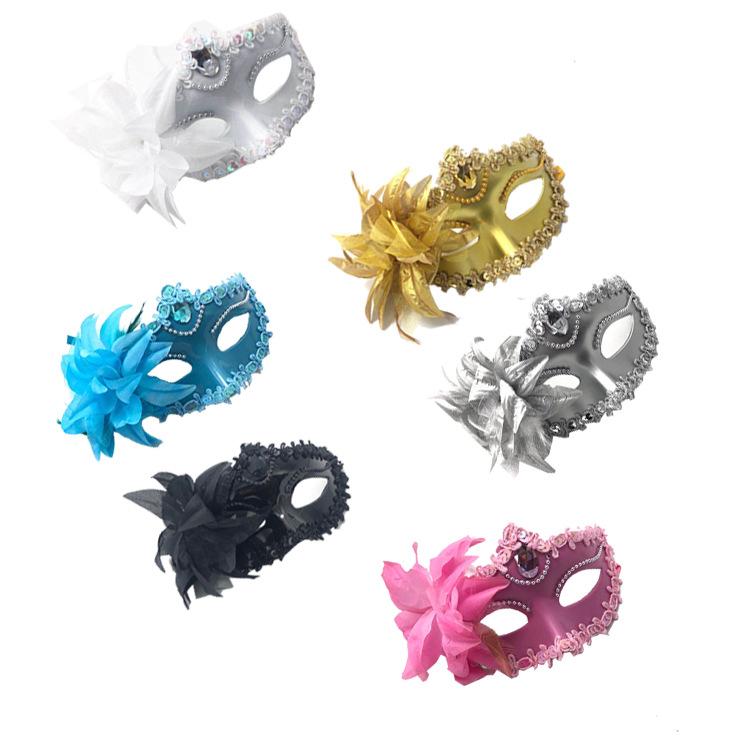 

Венецианская маска в маске, принцесса, персонаж, мяч для макияжа, реквизит, товары для вечеринок, боковой цветок, венецианская маска принцессы