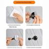 Hydraulic Buffer Door Stopper Wall Mounted Silent Non-Slip Door Bumper for Home Living Room Dining Room Doors