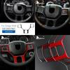 Carbon Fiber Steering Wheel Button Frame Cover for Dodge RAM 2016-2018 Interior Trim