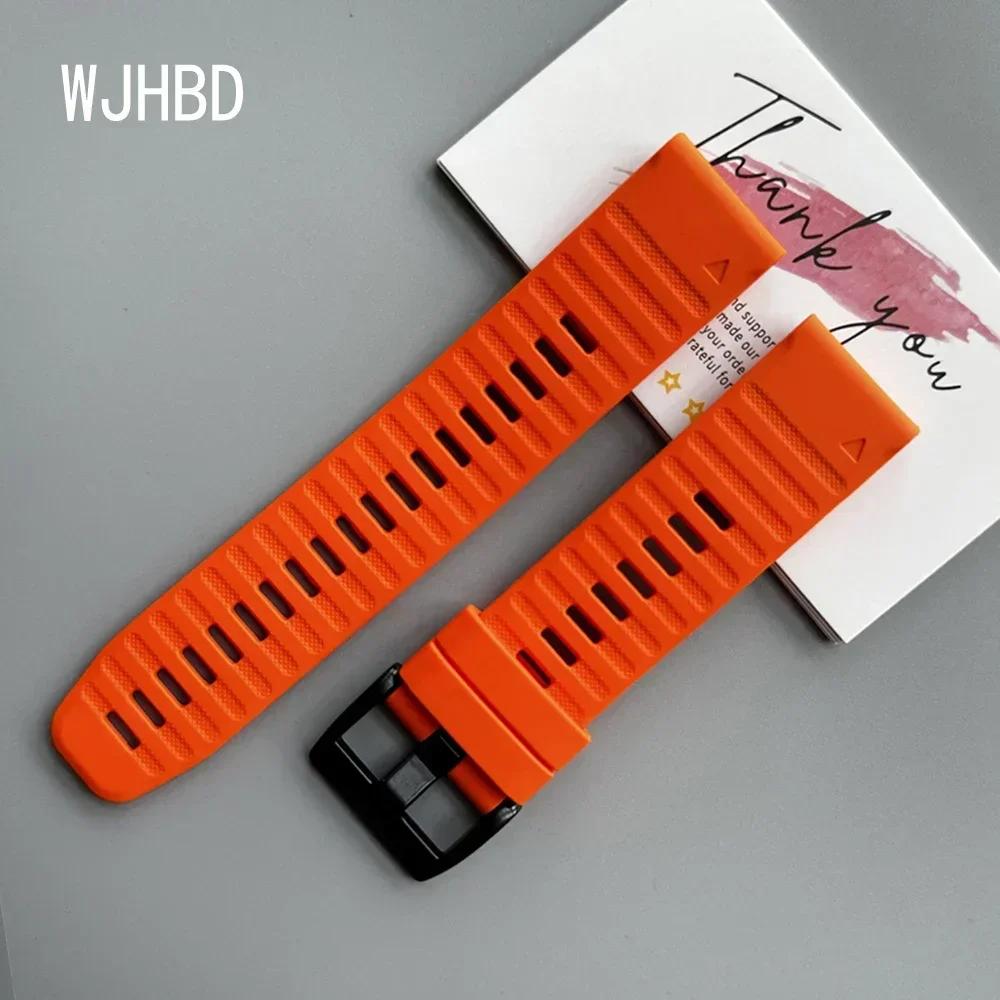 Quickfit Silicone 22 26mm Watch Strap For Garmin Tactix 7 AMOLED Delta Bravo Watchband For Quatix 7 7X 6 5 3 Band Outdoor Sports