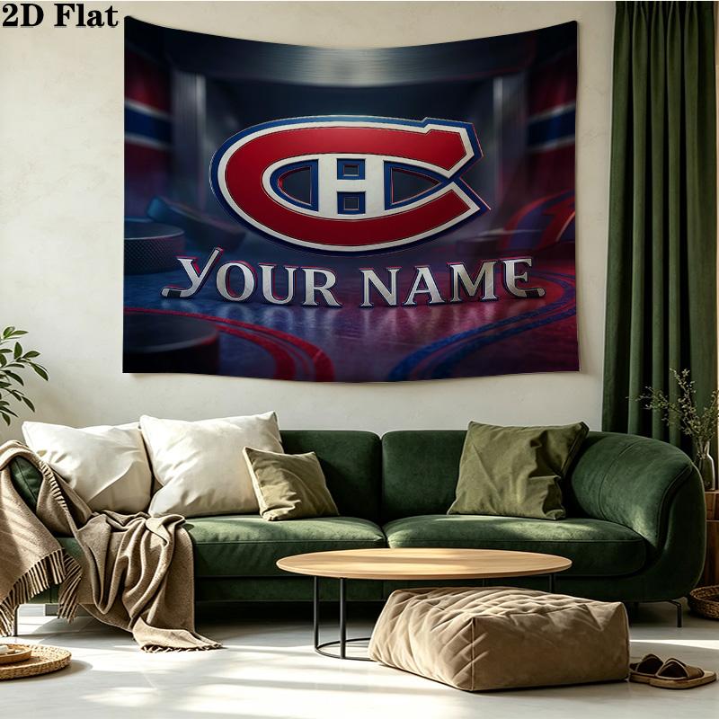 Personlig Montreal Canadiens Tryckt Väv – Väggbonad för Sovrum, Studentrum och Heminredning