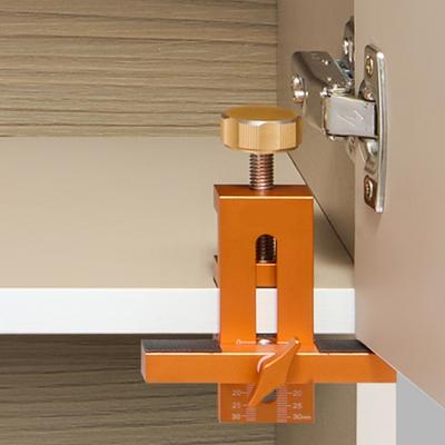 Cabinet Door Mounting Jig, with Support Arm&Clamp, Aluminum Alloy Body Tool for Installing Cabinets with Face Frame or Frameless