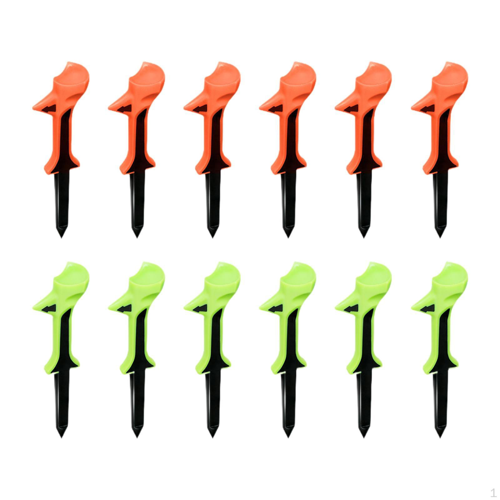 

12x 10-градусные подставки для гольф-мячей 83 мм с индикацией направления, держатель с меньшим трением