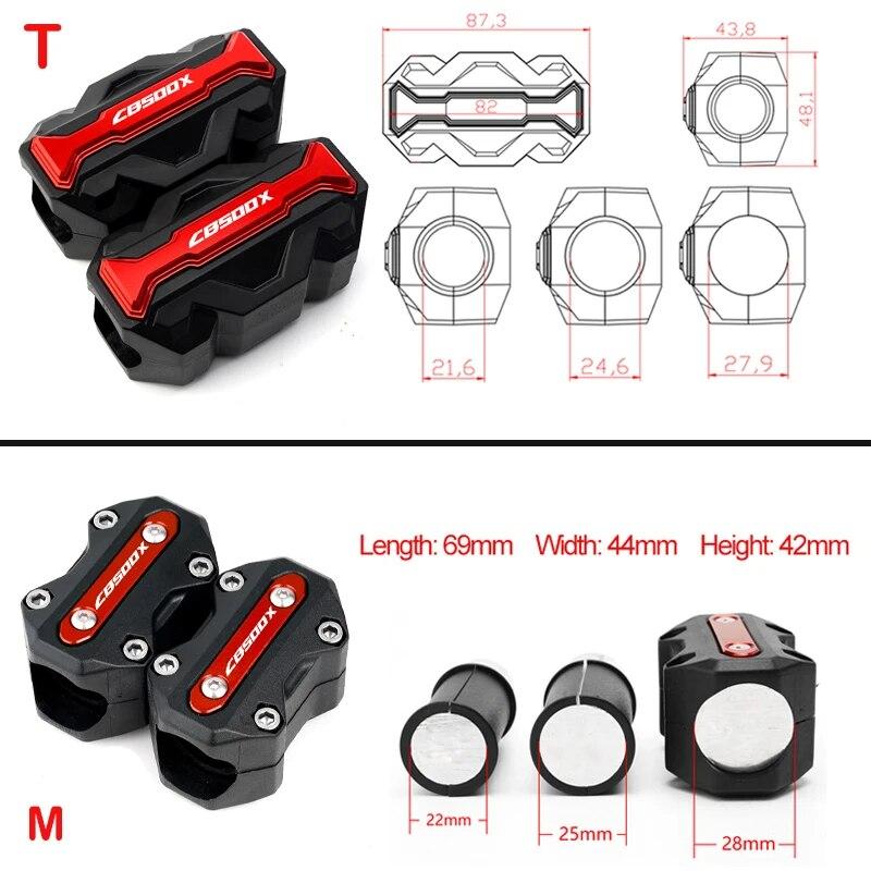 For Honda CB500X CB 500 X 500X 2013-  2022 Motorcycle Accessories CNC Engine Guard Bumper Crash Bar Protection Block