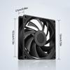 1200RPM Computer Case Quiet Fan 120mm Cooling Fan CPU Cooling Fan Light Quiet PC Fan Hydraulic Bearing Radiator
