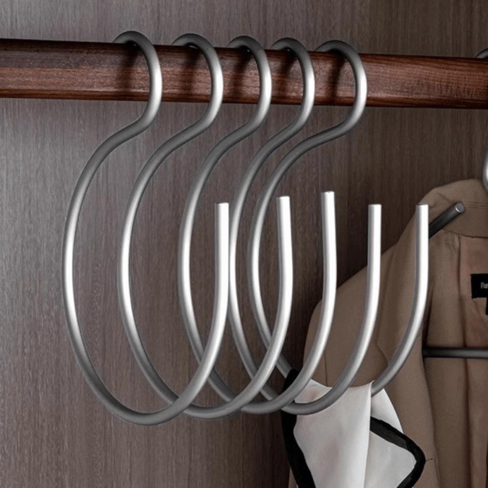 Metal Hanging Hooks Cap Organizer Closet Organizer Hooks S-Shape Hook Closet Organizer