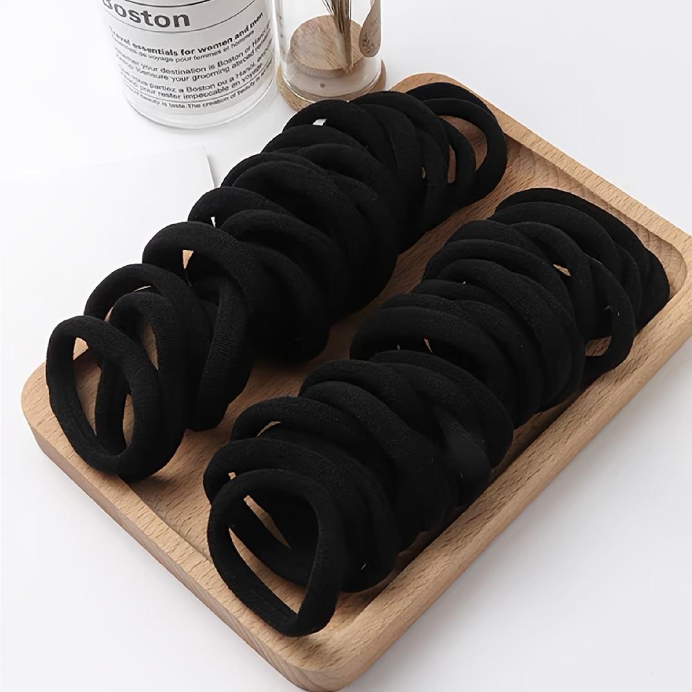 

20/50/100Pcs Soft Elastic Hair Ties Set, Cute Hair Bands for Baby Girls, Daily Decorative Hair Accessories 20 pcs чёрный