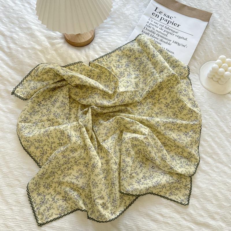 Women Scarves Cotton Handkerchief Fashion Headband Neck Scarfs 70cm