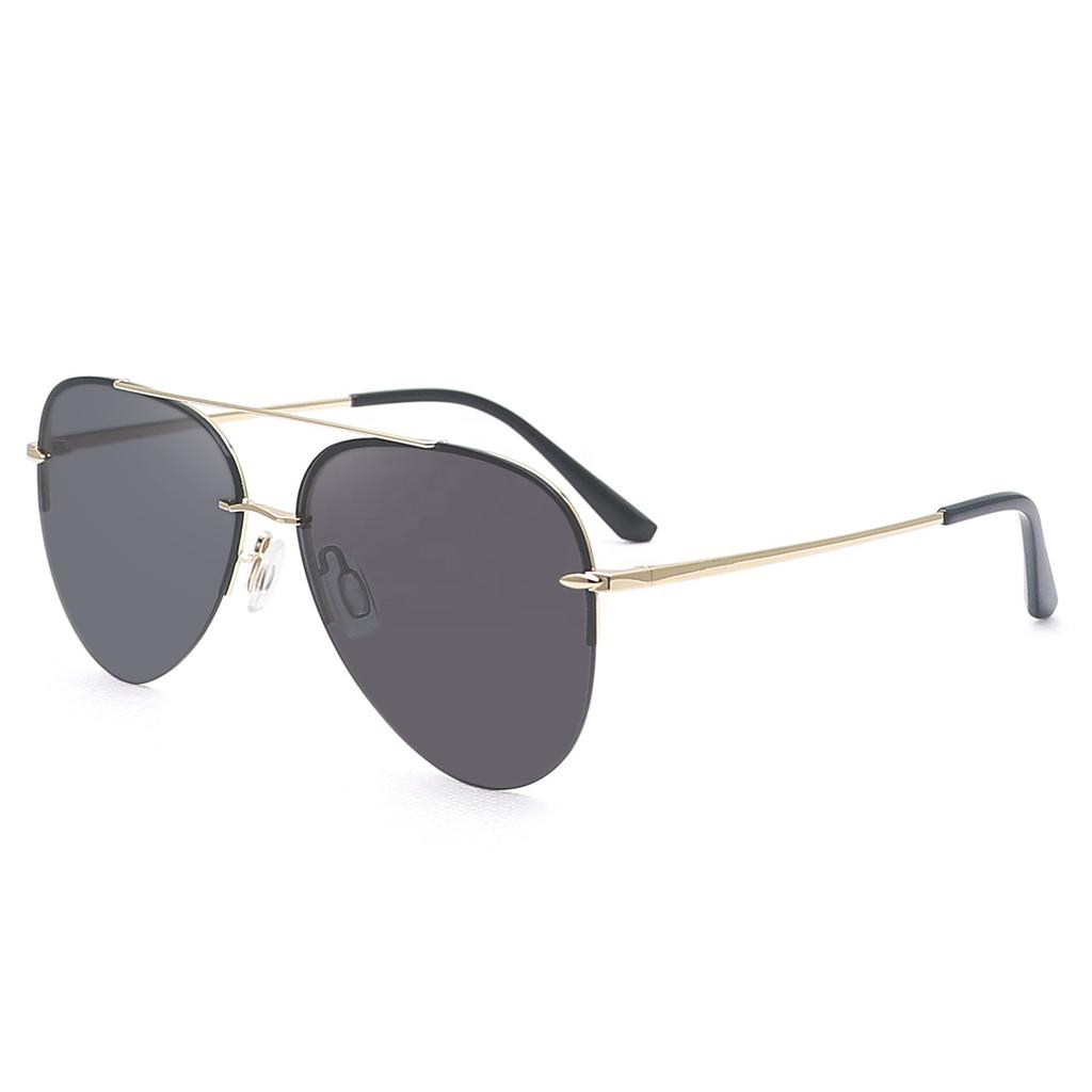 New Arrivals Pilot Sunglasses Men Polarized Metal Frame G15 Driving Double Bridge Sun Glasses