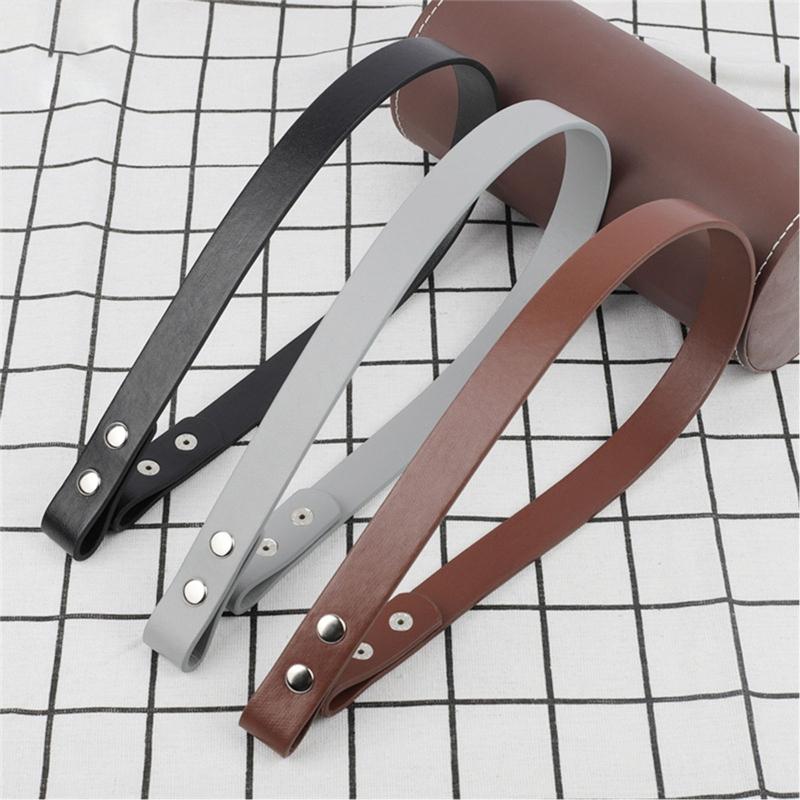 2pcs Lady Shoulder Bag Button Four Button Replacement Strap Button Four Button Bag Belt Detachable PU Leather Handles