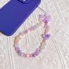 Pink Bear Bow Cell Phone Charm: Anti-Drop Lanyard & Wrist Strap