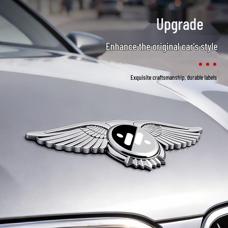 Front Hood Emblem & Wings for IM L6/LS6/L7/LS7 - 3D Decorative Car Sticker