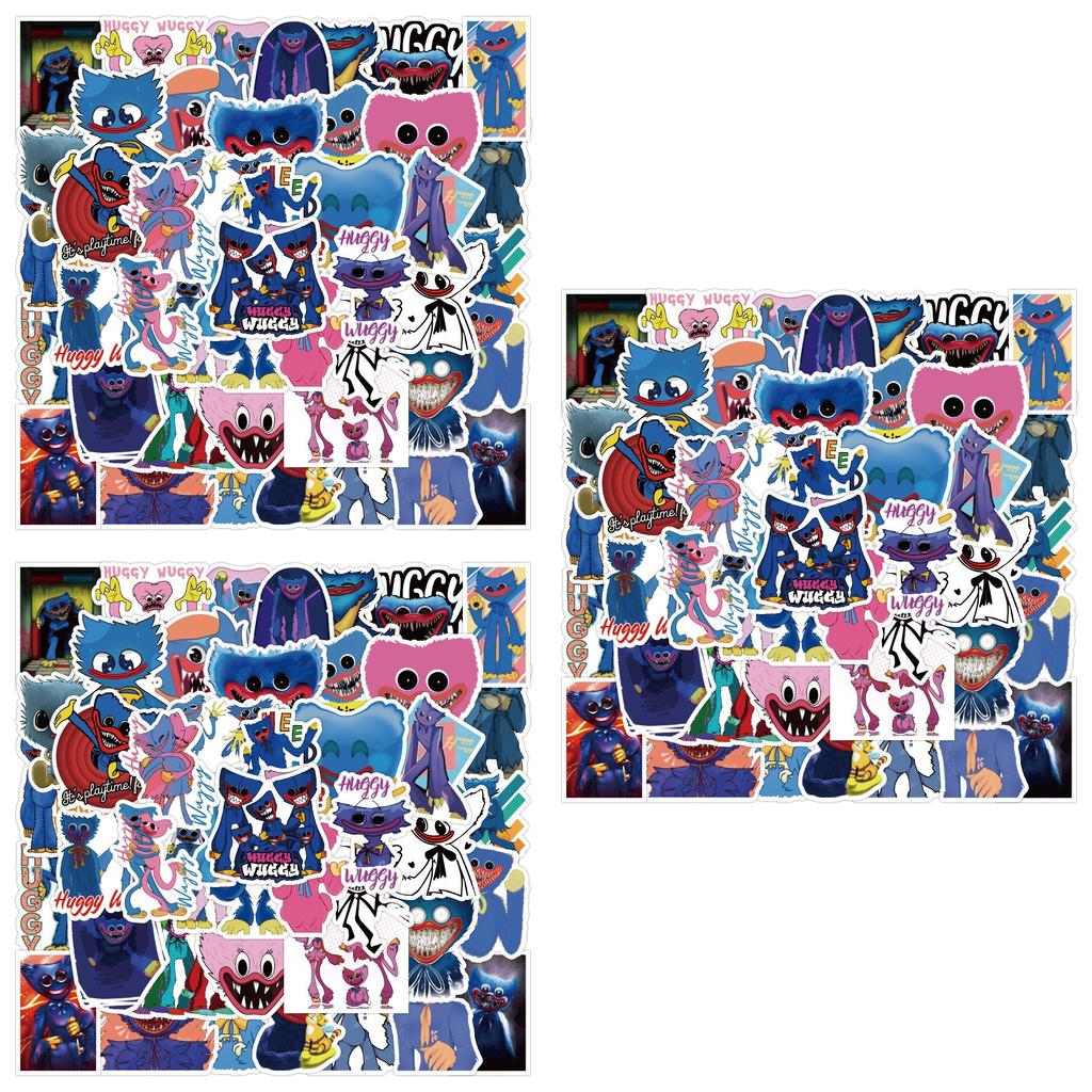 Poppy Playtime Huggy Wuggy Pvc Stickers 50pcs Waterproof Anime Graffiti Decals For Laptop Skateboard And More