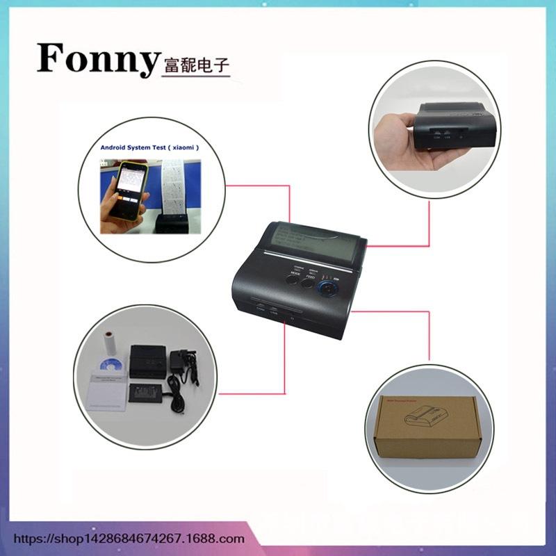 Popular 80mm Wireless Thermal Printer with Bluetooth for Handheld Takeaway Receipts
